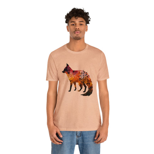 Autumn Fox Silhouette - Short Sleeve Tee